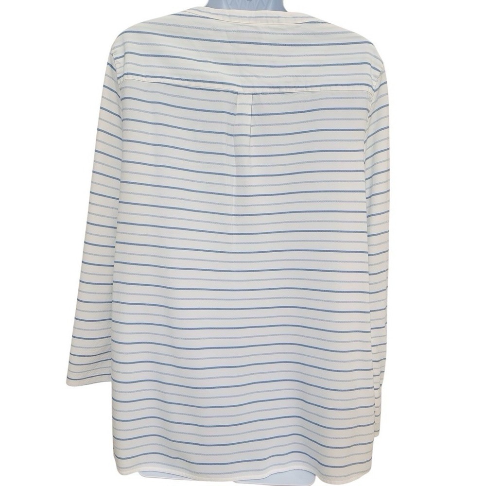 Vineyard Vines Women Tunic Top 14 Seersucker Embroidered Blue Stripe #2W2026‎ - Picture 8 of 10